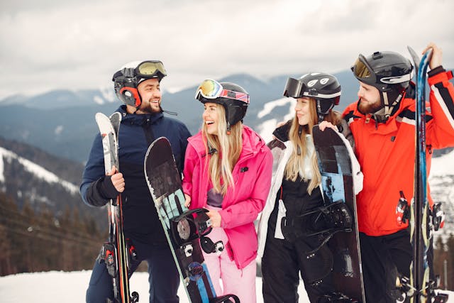 Family enjoying a premium private transfer service to Mt Buller.